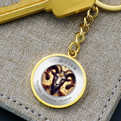 Aries - Affirmation Keychain - More Than CharmsMore Than Charms