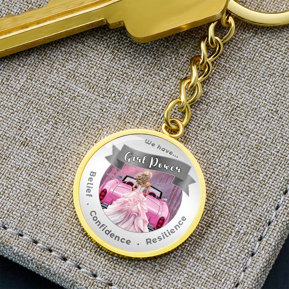 Pink Girl Power - Affirmation Keychain - More Than CharmsMore Than Charms