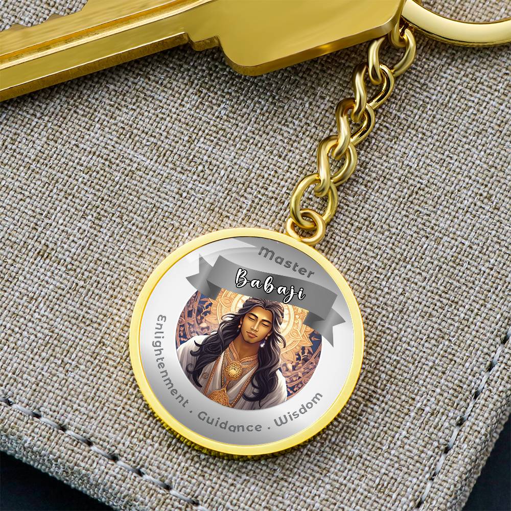 Babaji - Affirmation Keychain For Enlightenment Guidance Wisdom - More Than CharmsMore Than Charms