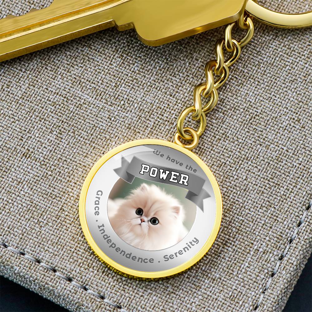 Persian - Cat Power Animal Affirmation Keychain - More Than CharmsMore Than Charms
