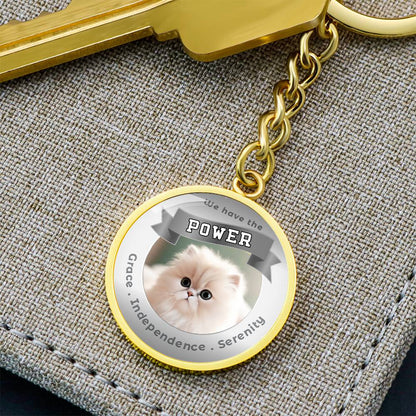 Persian - Cat Power Animal Affirmation Keychain - More Than CharmsMore Than Charms
