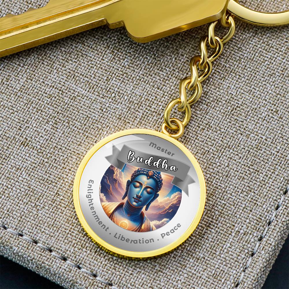 Buddha - Affirmation Keychain For Enlightenment, Liberation & Peace - More Than CharmsMore Than Charms