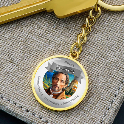 Saint Francisis - Affirmation Keychain - More Than CharmsMore Than Charms