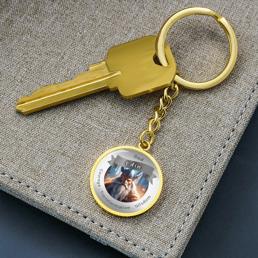 Odin- Affirmation Keychain For Courage Transformation Wisdom- More Than CharmsMore Than Charms