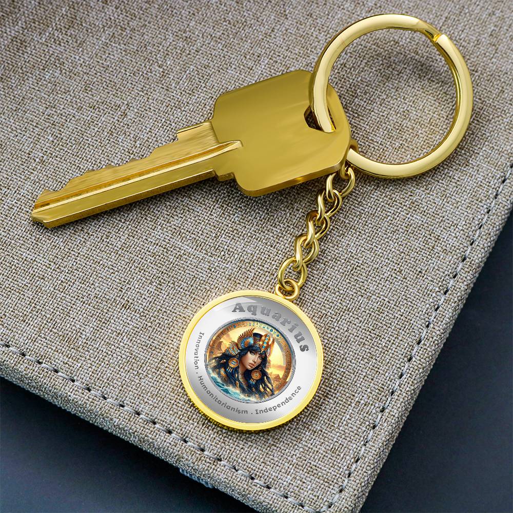 Aquarius - Affirmation Keychain - More Than CharmsMore Than Charms