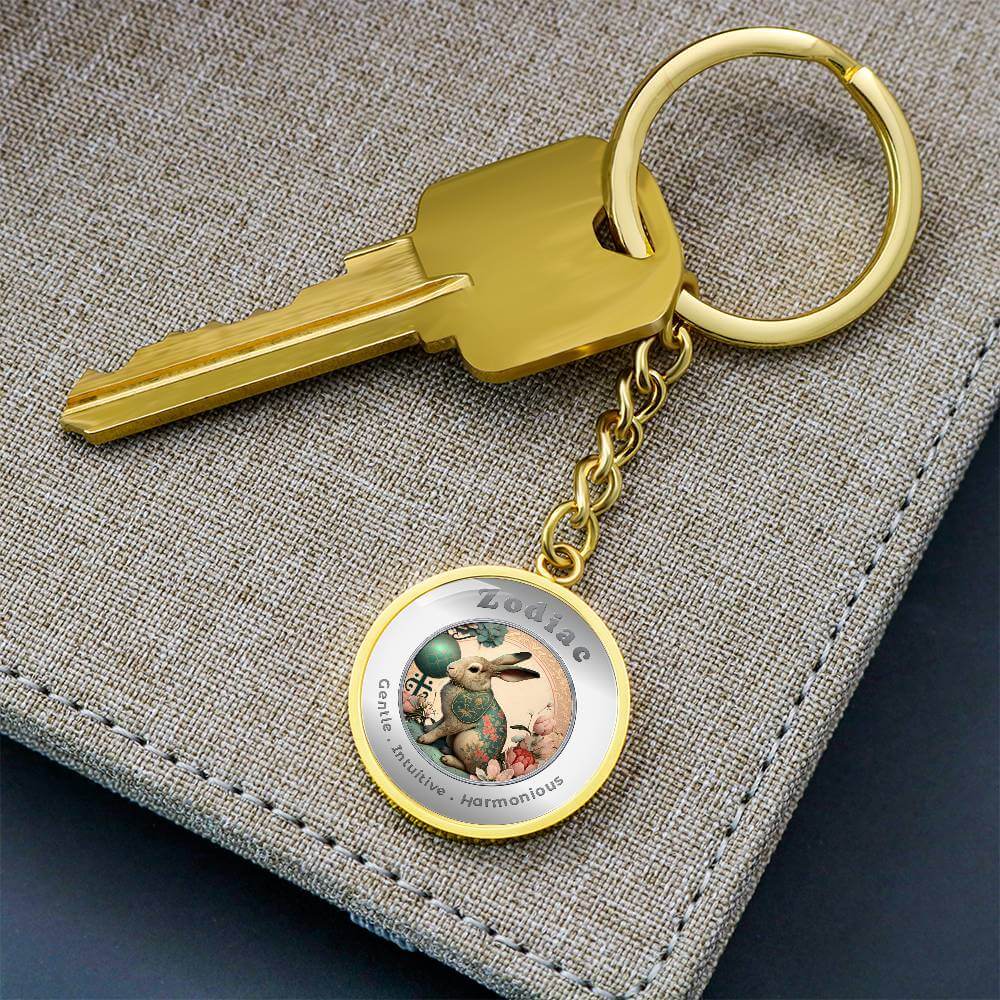Rabbit - Chinese Zodiac - Affirmation Keychain - More Than CharmsMore Than Charms