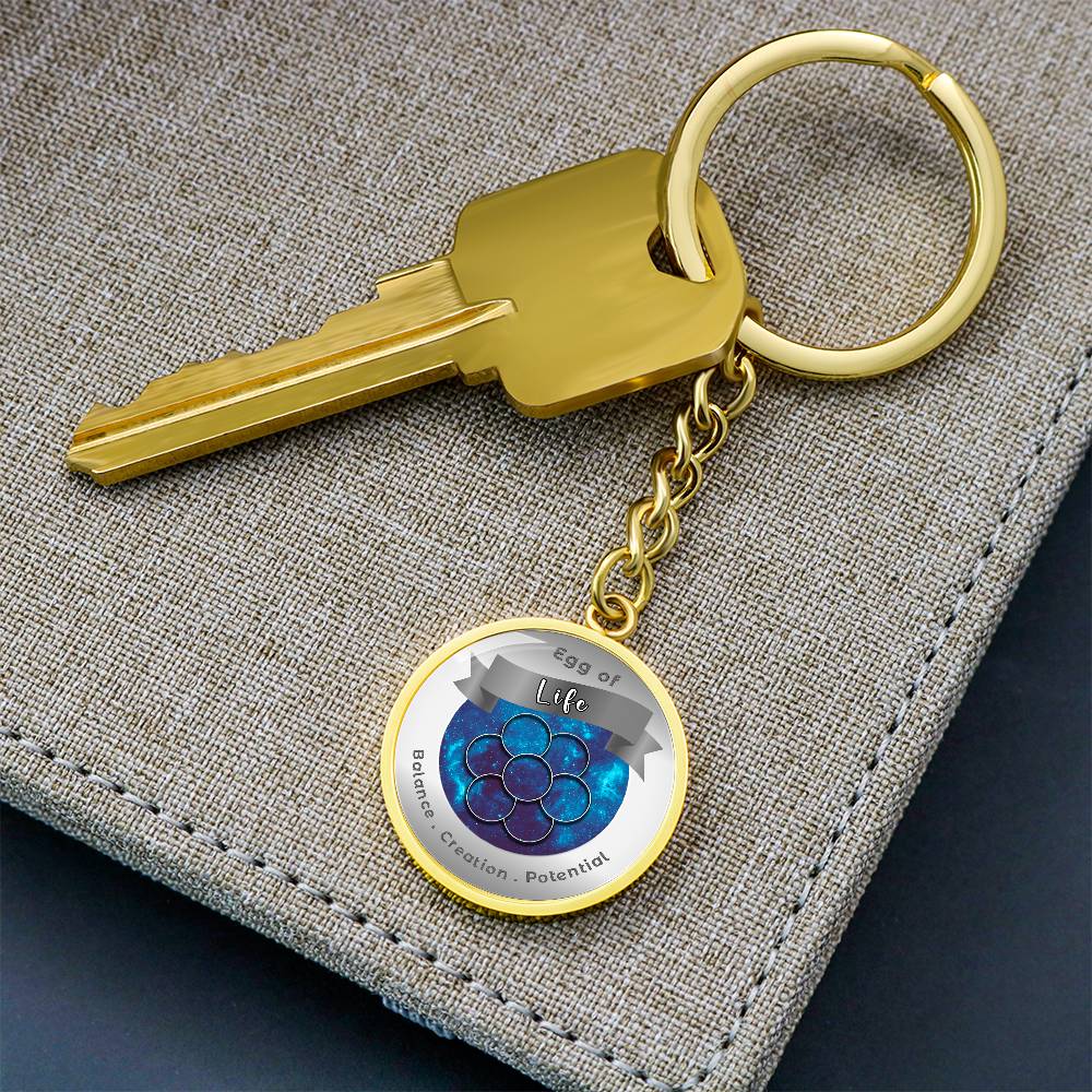 Egg of Life - Affirmation Keychain - More Than CharmsMore Than Charms
