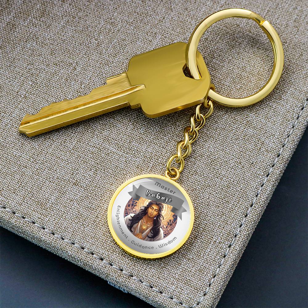 Babaji - Affirmation Keychain For Enlightenment Guidance Wisdom - More Than CharmsMore Than Charms