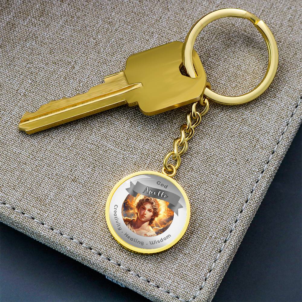 Apollo - Affirmation Keychain For. Creativity Healing Wisdom - More Than CharmsMore Than Charms