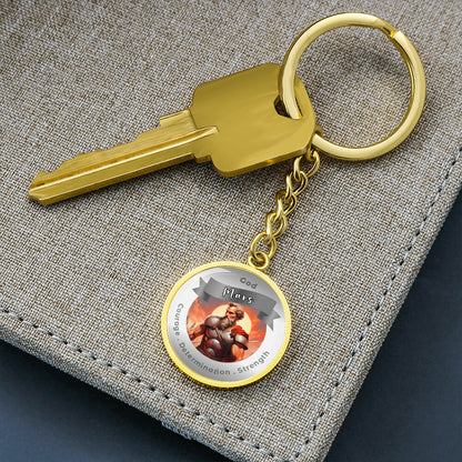 Mars- Affirmation Keychain For Courage Determination Strength - More Than CharmsMore Than Charms