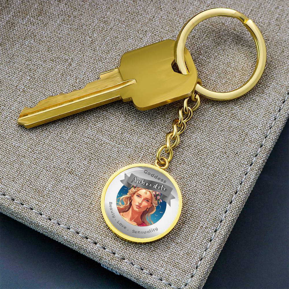 Goddess Aphrodite - Affirmation Keychain For Beauty Love Sensuality - More Than CharmsMore Than Charms