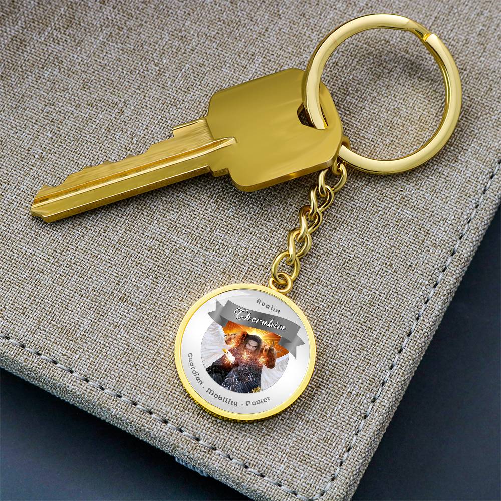 Cheribum- Angelic Realms Affirmation Keychain For Mobility, Power & Guardian - More Than CharmsMore Than Charms