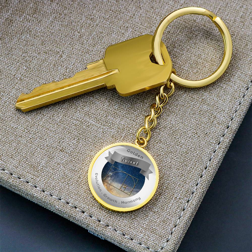 Golden Spiral - Affirmation Keychain - More Than CharmsMore Than Charms