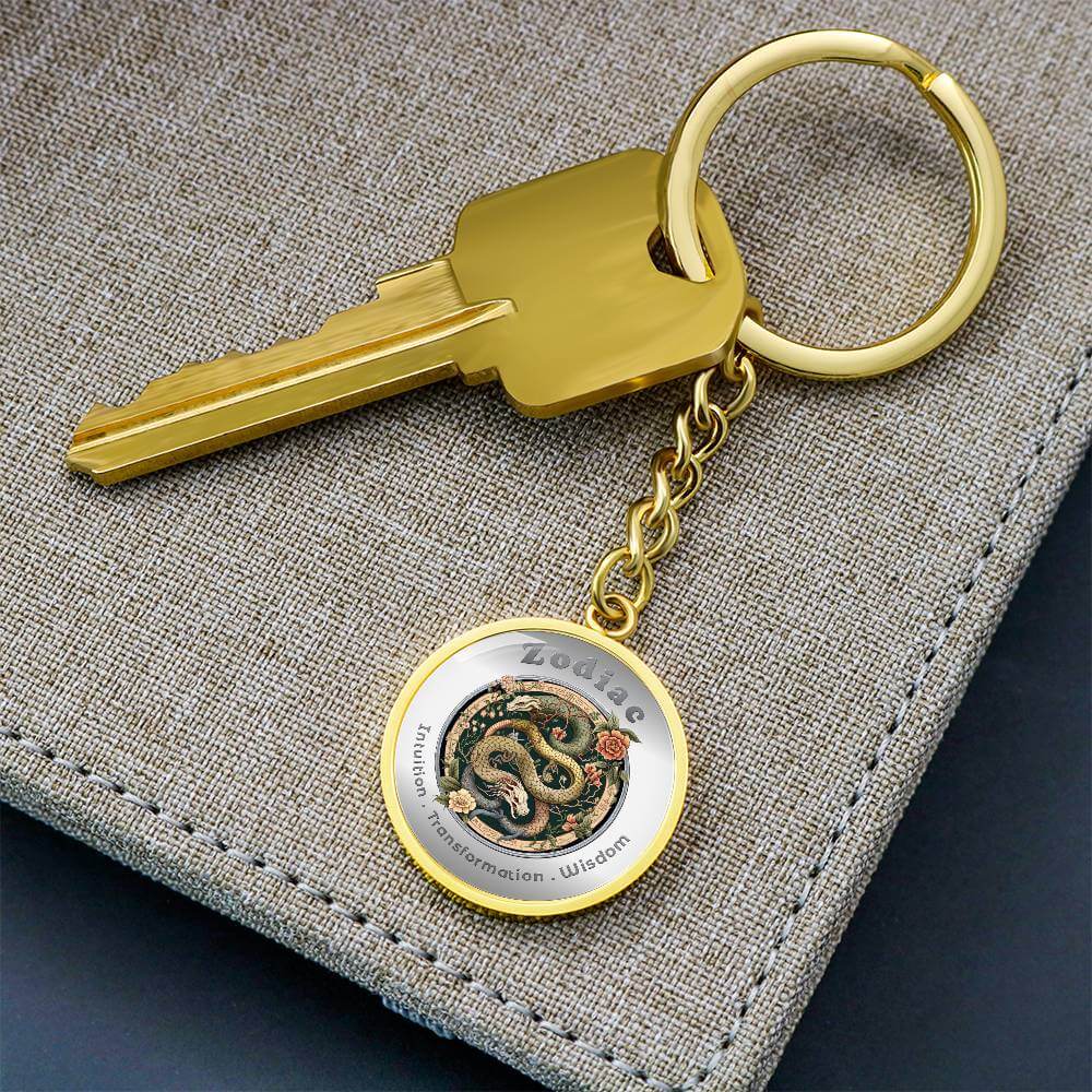 Snake - Chinese Zodiac - Affirmation Keychain - More Than CharmsMore Than Charms