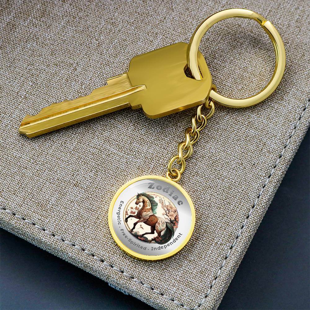 Horse - Chinese Zodiac - Affirmation Keychain - More Than CharmsMore Than Charms