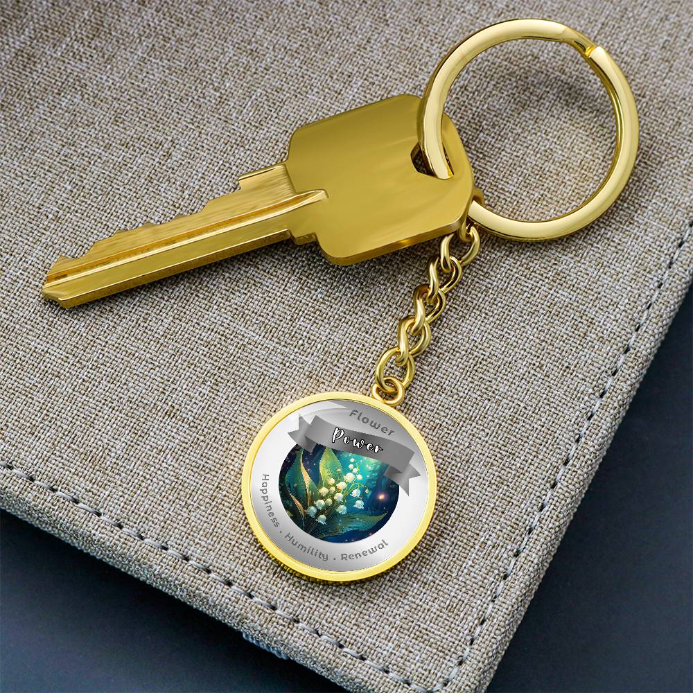 Lily of the Valley - Affirmation Keychain - More Than CharmsMore Than Charms
