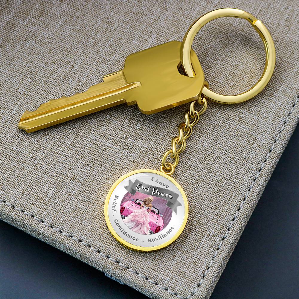 Girl Power - Blond - Affirmation Keychain