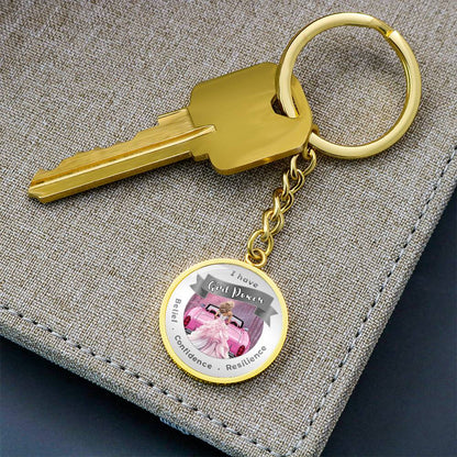 Girl Power - Blond - Affirmation Keychain