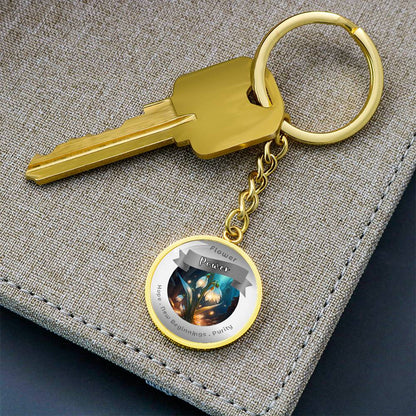 Snowdrop - Affirmation Keychain For Hope New Beginnings Purity - More Than CharmsMore Than Charms