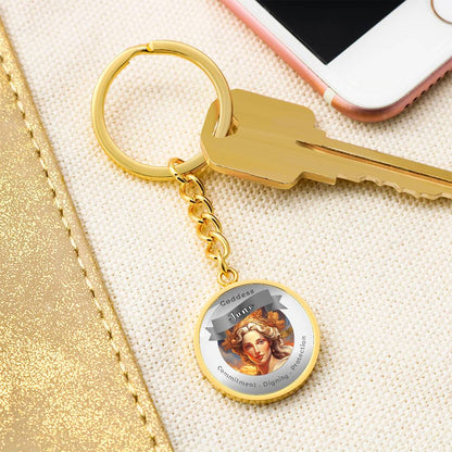Goddess Juno - Affirmation Keychain For Commitment Dignity Protection - More Than CharmsMore Than Charms