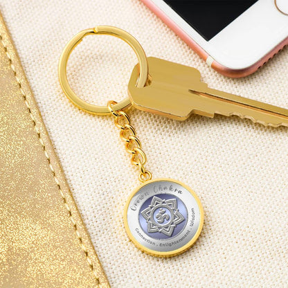 Crown Chakra - Connection Spiritual Enlightenment Divine Wisdom - Affirmation Keychain - More Than CharmsMore Than Charms