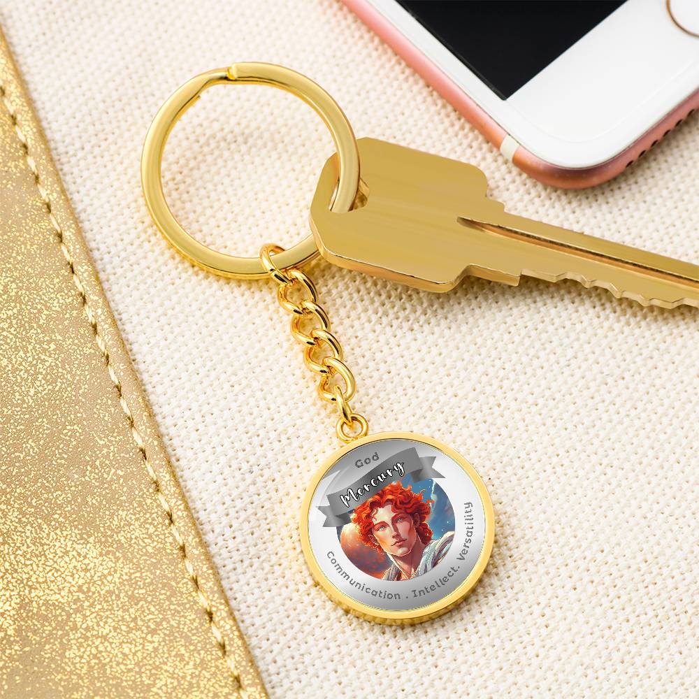 Mercury- Affirmation Keychain For Communication Intellect Versatility - More Than CharmsMore Than Charms