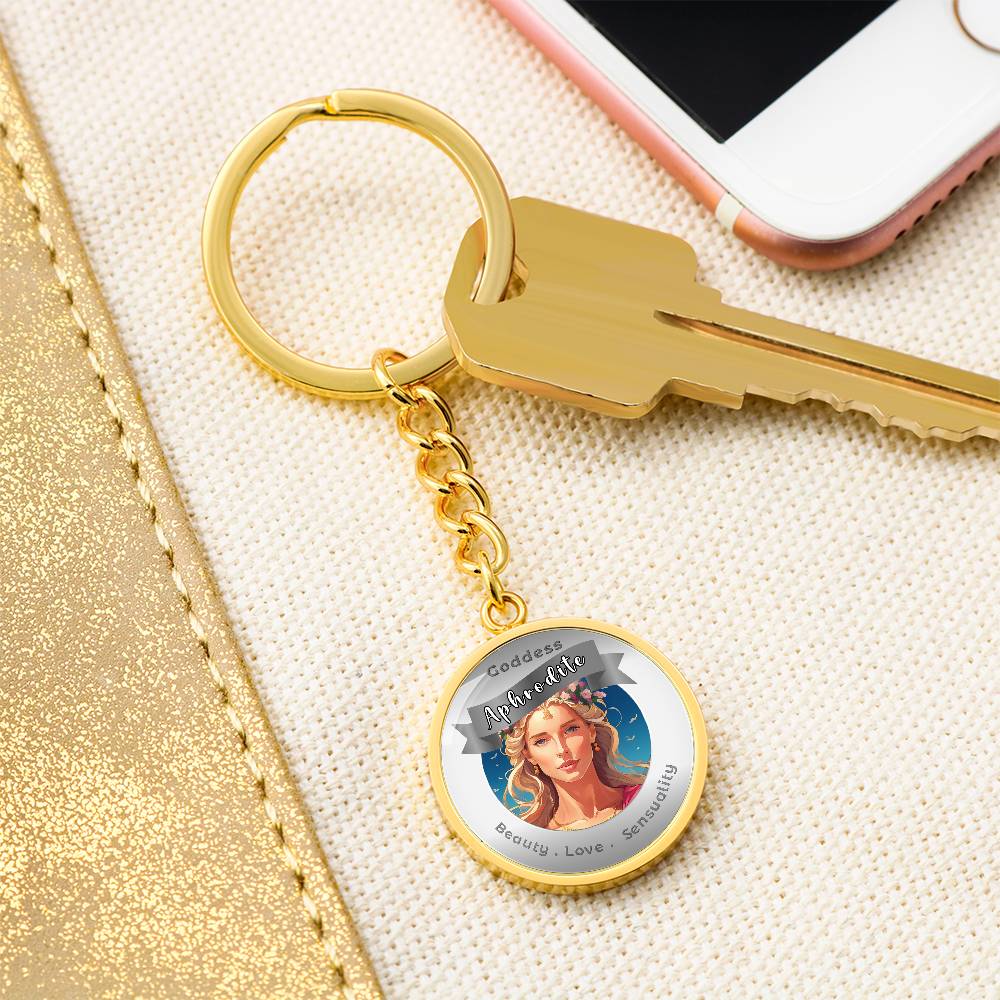 Goddess Aphrodite - Affirmation Keychain For Beauty Love Sensuality - More Than CharmsMore Than Charms