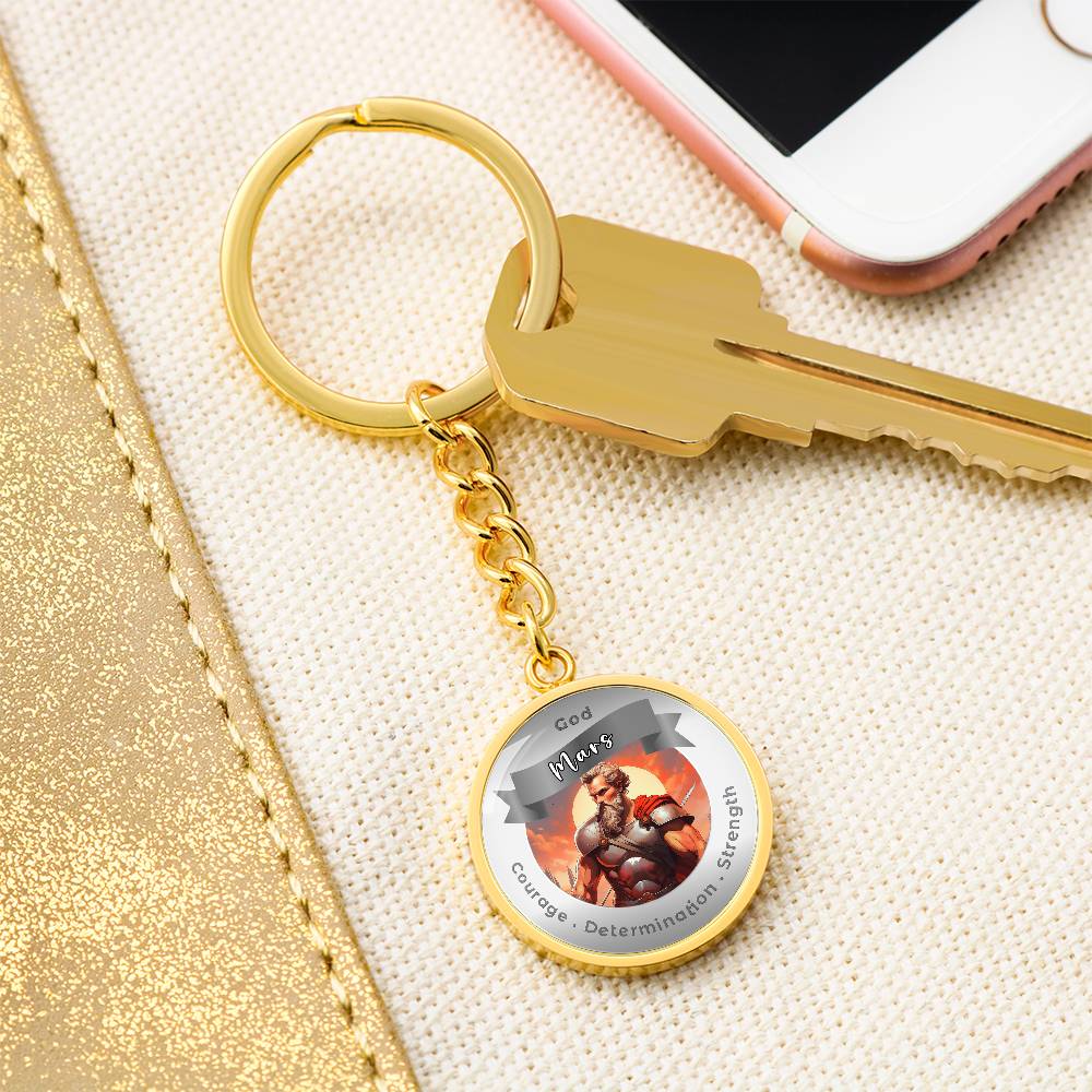 Mars- Affirmation Keychain For Courage Determination Strength - More Than CharmsMore Than Charms