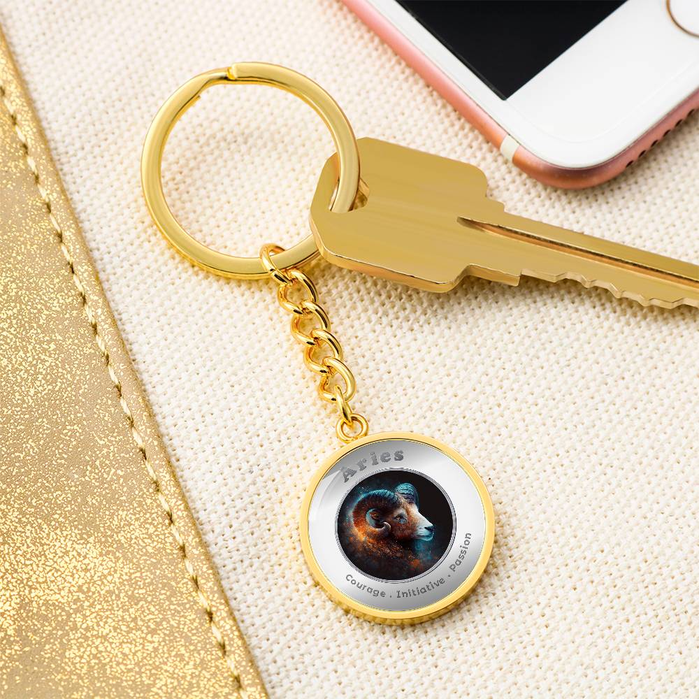 Aries - Affirmation Keychain - More Than CharmsMore Than Charms