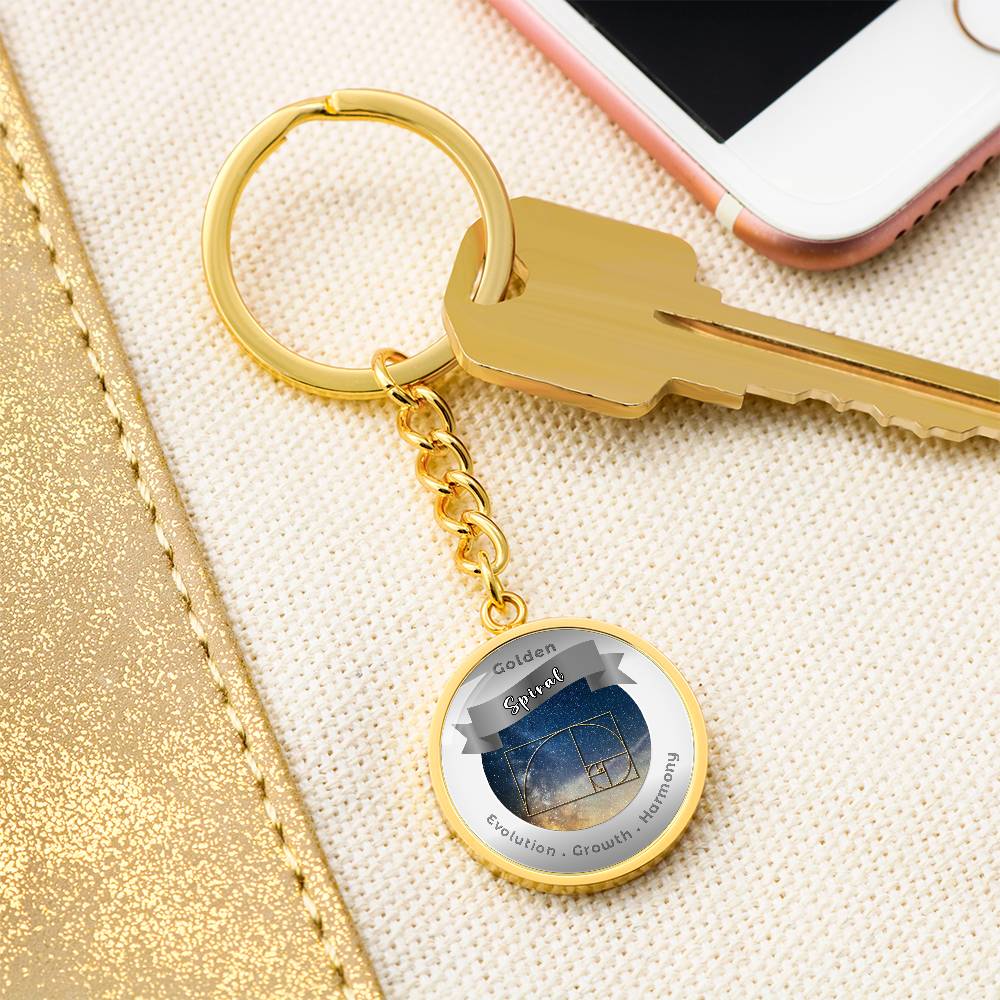 Golden Spiral - Affirmation Keychain - More Than CharmsMore Than Charms