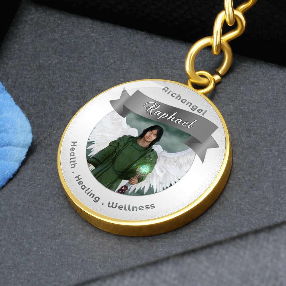 Archangel Raphael - Affirmation Keychain For Healing & Health - More Than CharmsMore Than Charms
