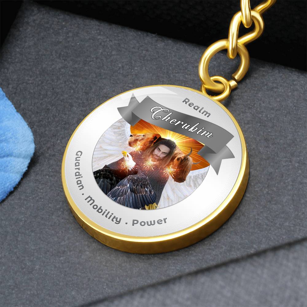Cheribum- Angelic Realms Affirmation Keychain For Mobility, Power & Guardian - More Than CharmsMore Than Charms