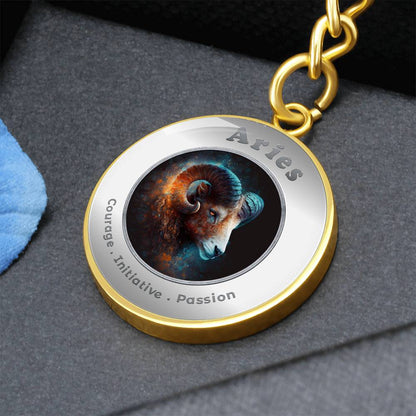 Aries - Affirmation Keychain - More Than CharmsMore Than Charms