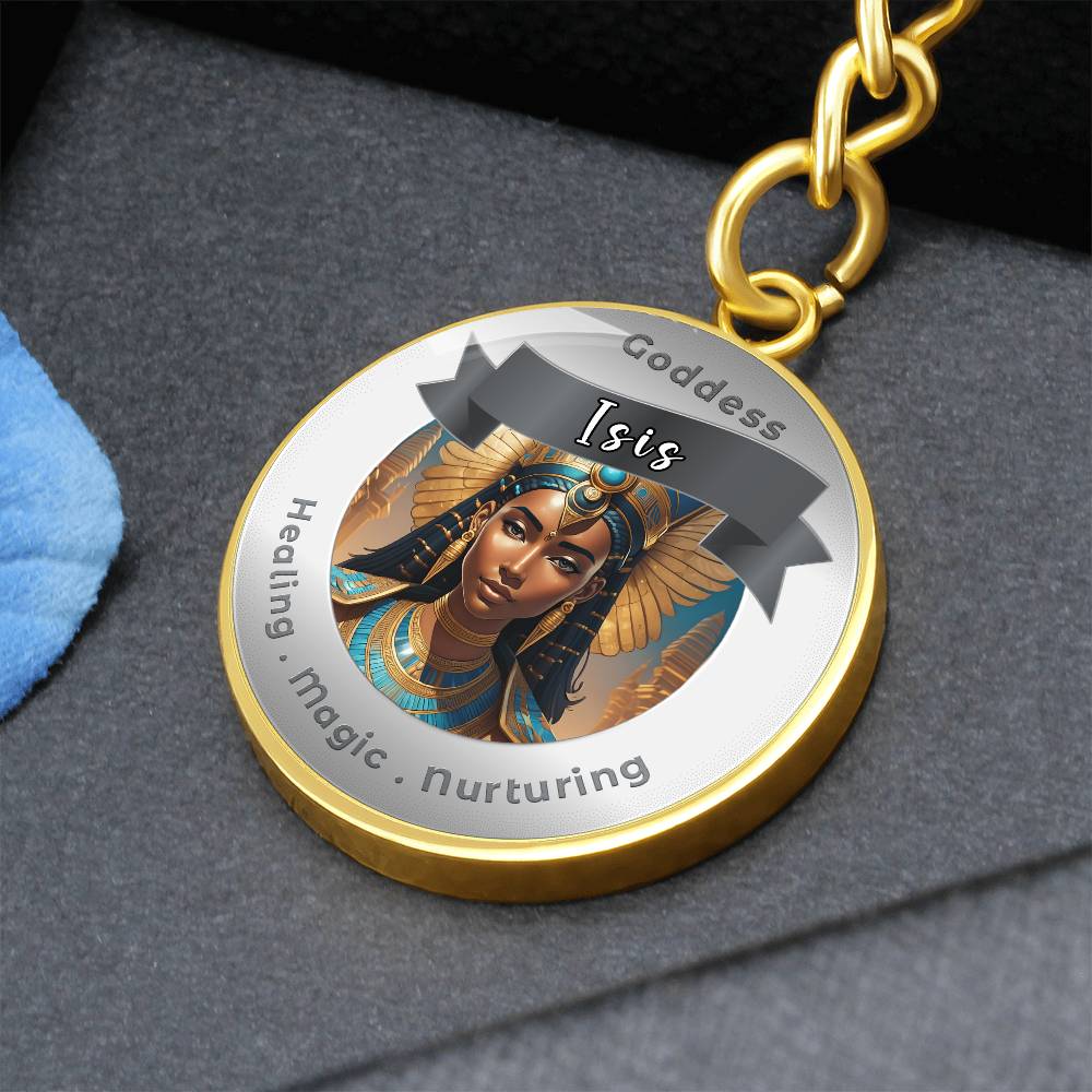 Goddess Isis - Affirmation Keychain For Healing Magic Nurturing- More Than CharmsMore Than Charms