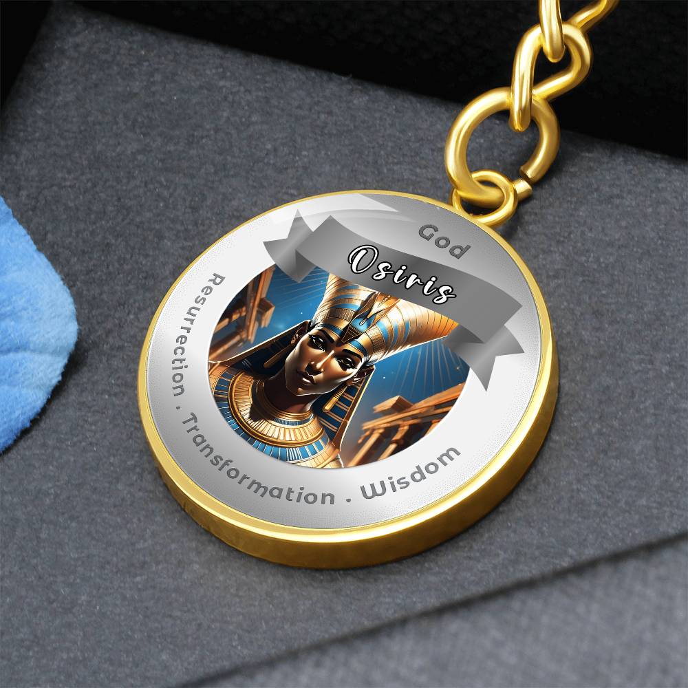 Osiris Affirmation Keychain For Resurrection Transformation Wisdom- More Than CharmsMore Than Charms