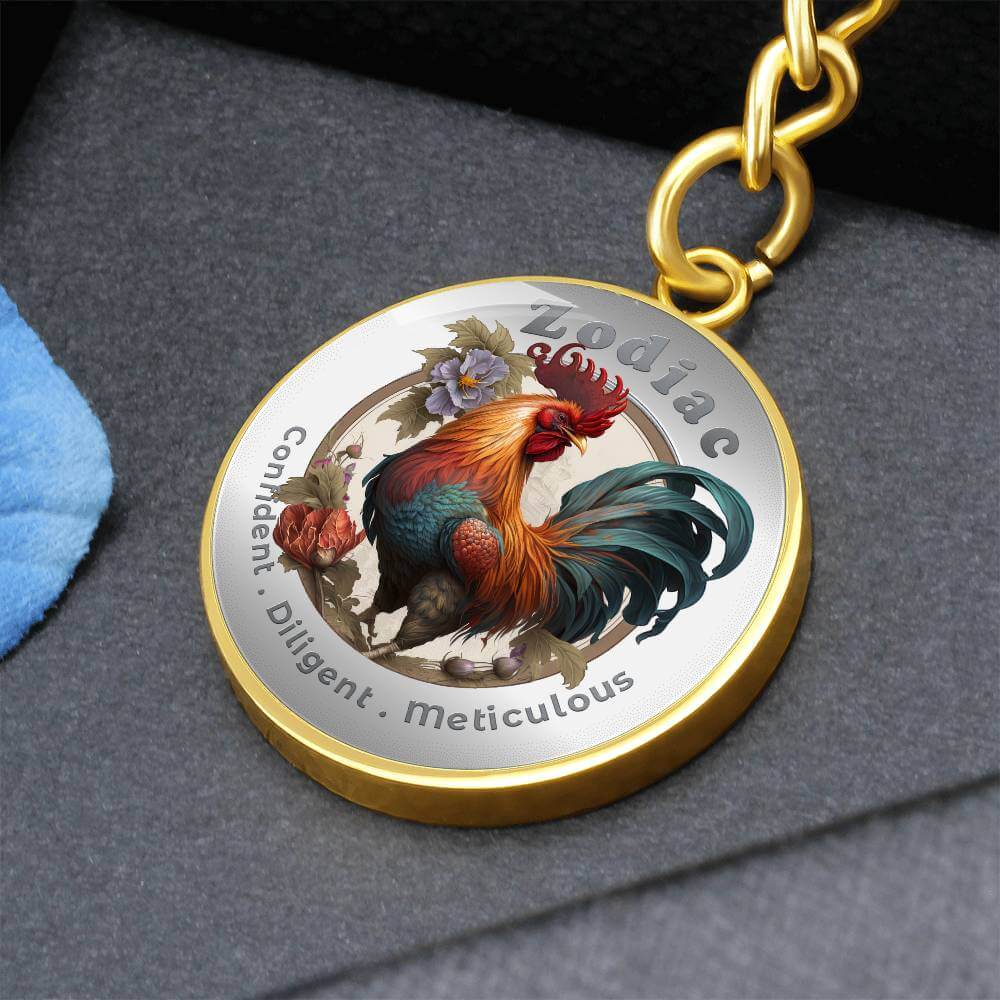 Rooster - Chinese Zodiac - Affirmation Keychain - More Than CharmsMore Than Charms