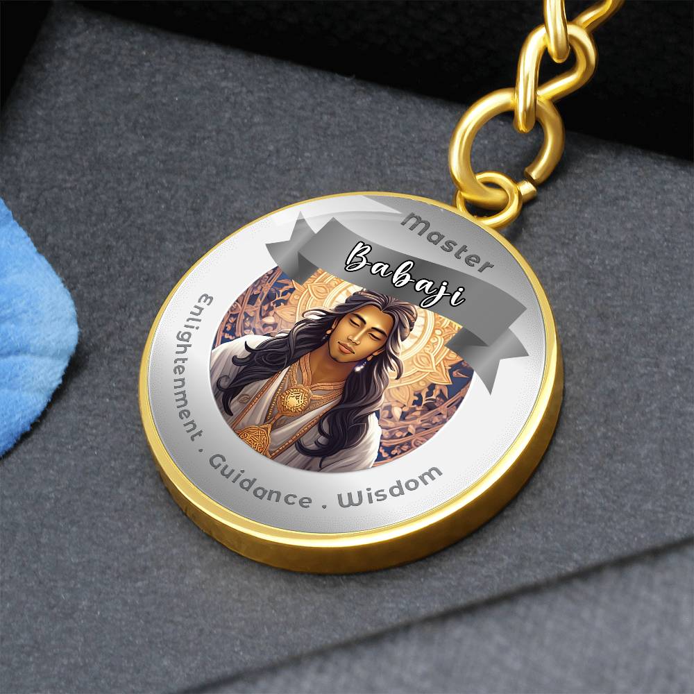 Babaji - Affirmation Keychain For Enlightenment Guidance Wisdom - More Than CharmsMore Than Charms