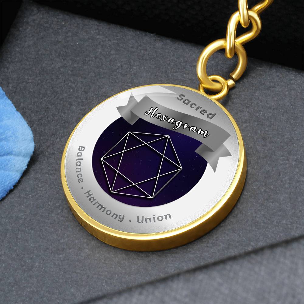 Hexagram - Affirmation Keychain - More Than CharmsMore Than Charms