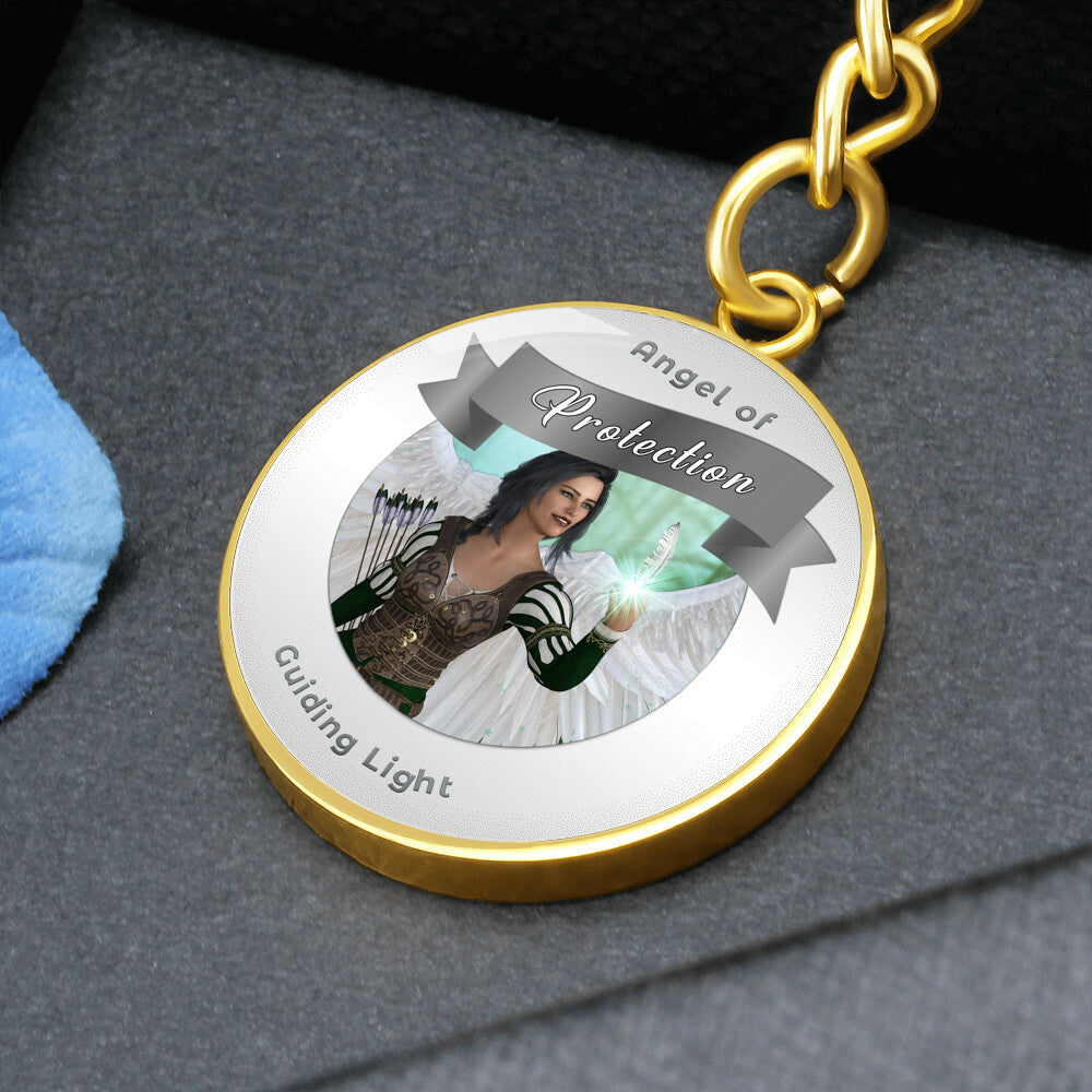Protection - Guardian Angel Affirmation Keychain - More Than CharmsMore Than Charms