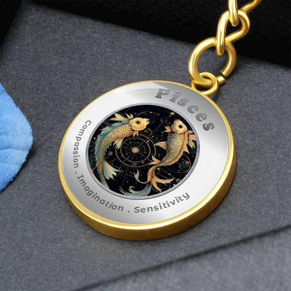 Pisces - Affirmation Keychain - More Than CharmsMore Than Charms