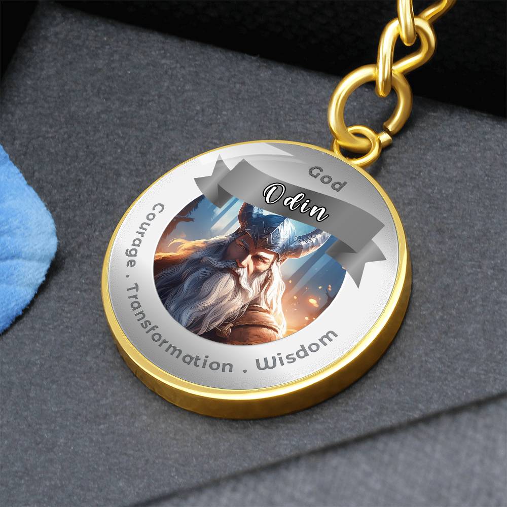 Odin- Affirmation Keychain For Courage Transformation Wisdom- More Than CharmsMore Than Charms