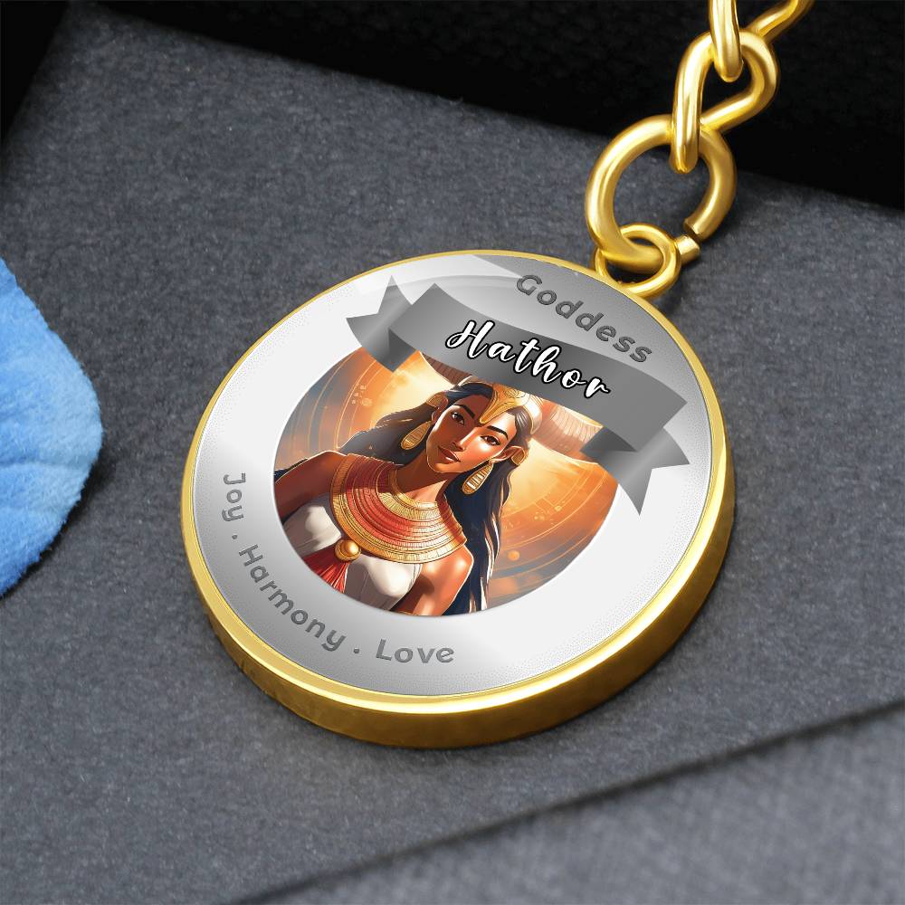 Hathor - Affirmation Keychain For Joy Harmony Love - More Than CharmsMore Than Charms