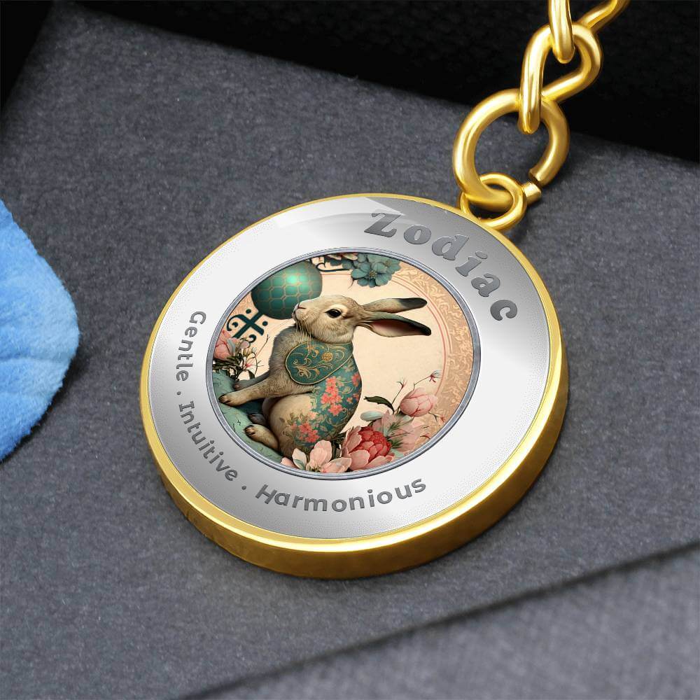 Rabbit - Chinese Zodiac - Affirmation Keychain - More Than CharmsMore Than Charms