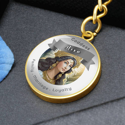 Goddess Hera - Affirmation Keychain For Family Marriage Loyalty- More Than CharmsMore Than Charms