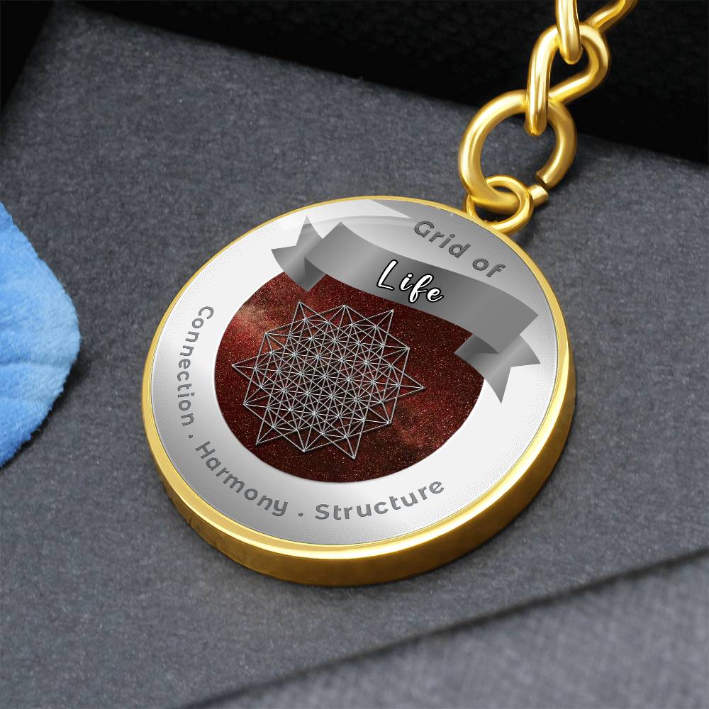 Grid of Life - Affirmation Keychain - More Than CharmsMore Than Charms