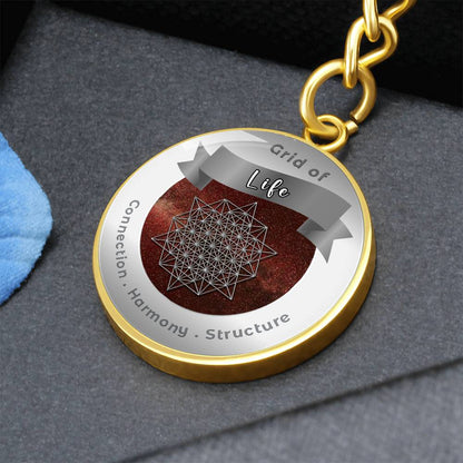 Grid of Life - Affirmation Keychain - More Than CharmsMore Than Charms