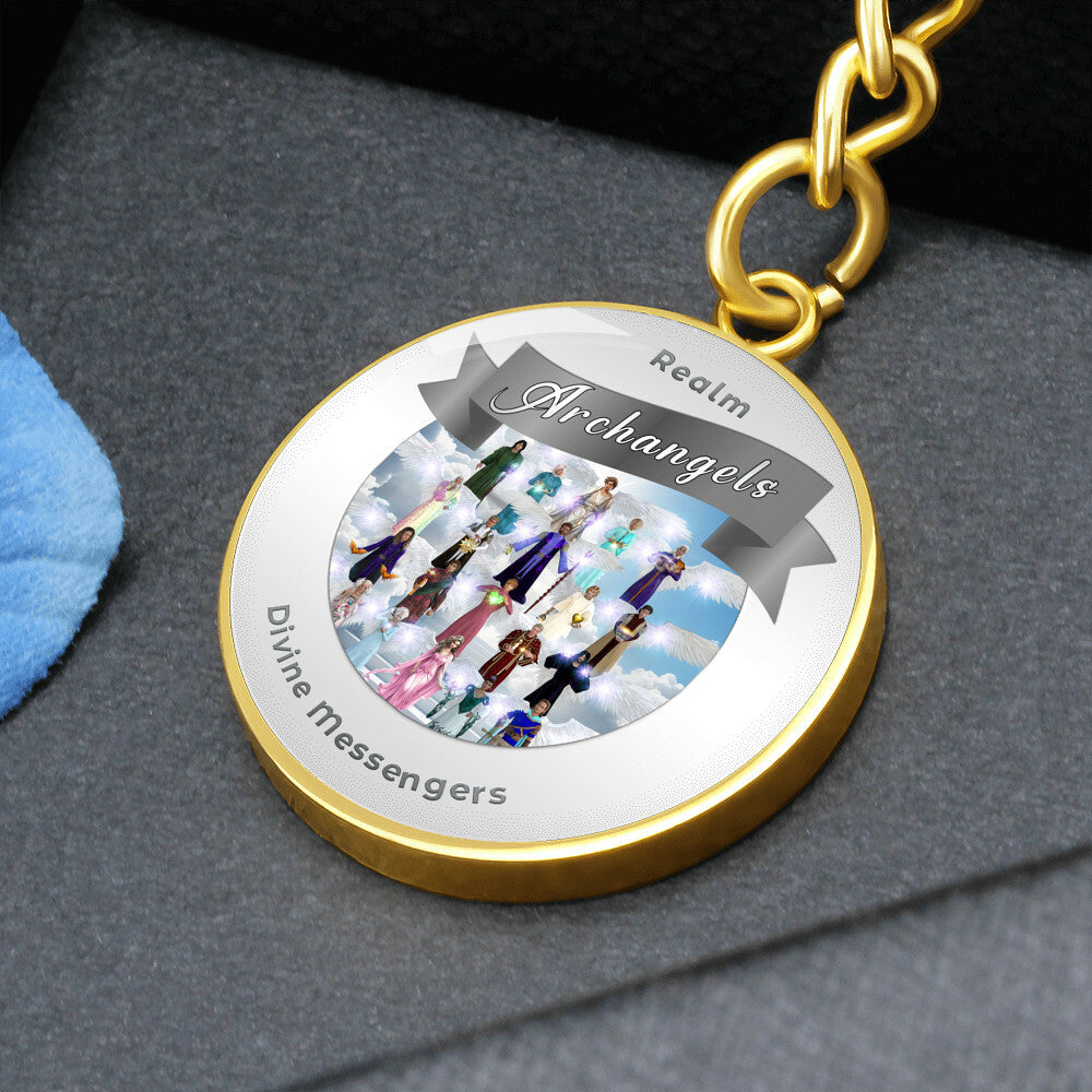 Archangels - Angelic Realm Affirmation Keychain For Divine Messengers - More Than CharmsMore Than Charms