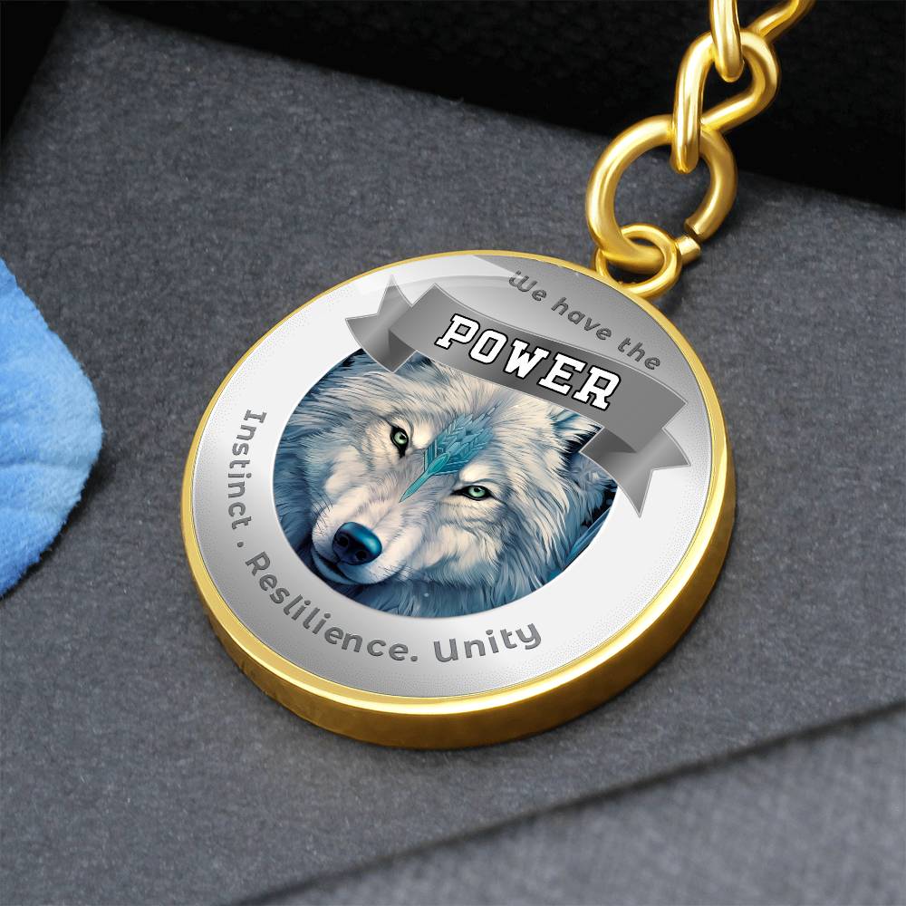 Wolf - Power Animal Affirmation Keychain - More Than CharmsMore Than Charms