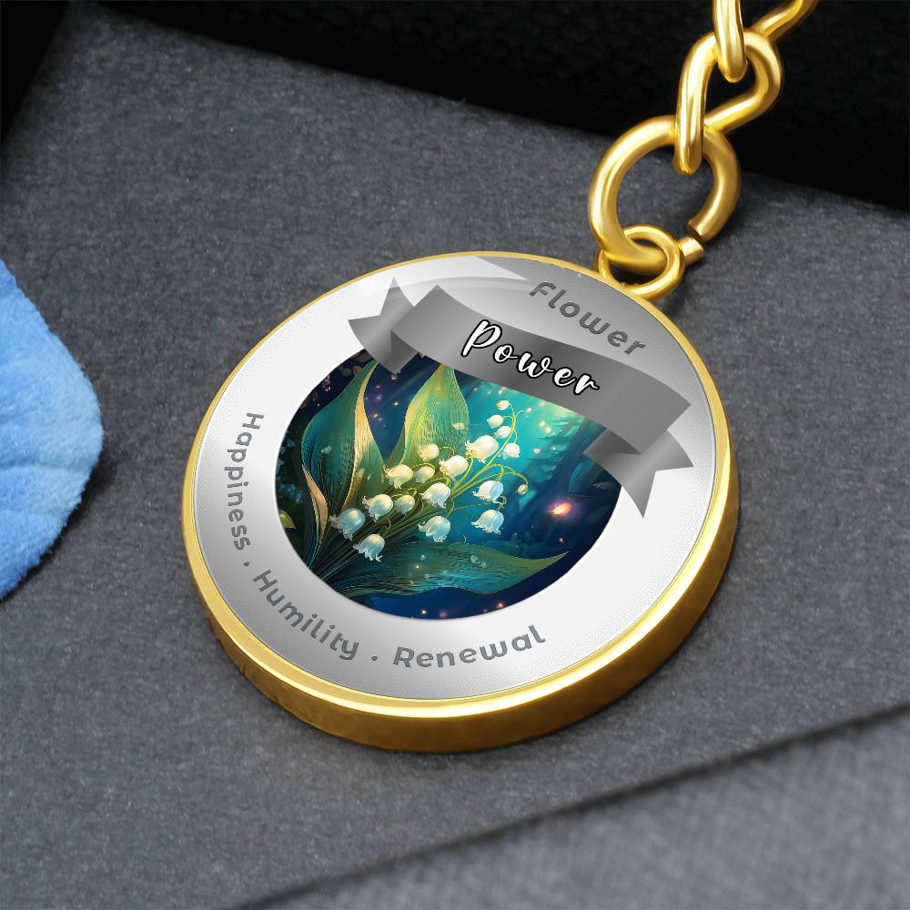 Lily of the Valley - Affirmation Keychain - More Than CharmsMore Than Charms