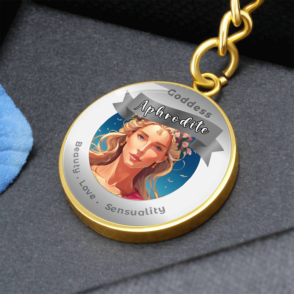 Goddess Aphrodite - Affirmation Keychain For Beauty Love Sensuality - More Than CharmsMore Than Charms